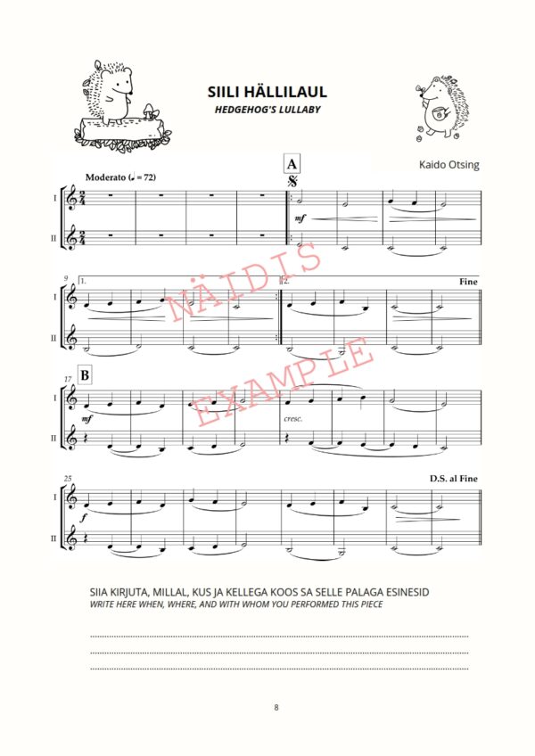 Mihkli 1. noodivihik/ Mihkel´s 1st Sheet Music Book - Image 4